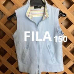 コットンベスト　水色　150サイズ　FILAのサムネイル