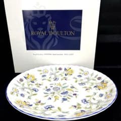 メル40009　 Minton ハドンホール　ブルー 21㎝深皿4枚 メル40009 Minton ハドンホール ブルー 21㎝深皿4枚 メル40009 Minton