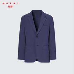 ユニクロマルニジャケットブルー新品Sサイズのサムネイル