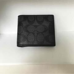 COACH コーチ 二つ折り財布 ブラックのサムネイル