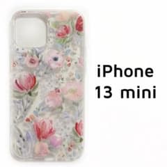 iPhone13mini ケース クリア 花柄 透明 カバー - メルカリ
