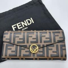 美品！FENDI フェンディモノグラム長財布 FFロゴ エンボス加工 - メルカリ