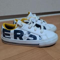 CONVERSE キッズ スニーカー ホワイト ネイビー イエロー 15.5cmのサムネイル