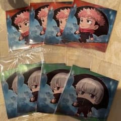 呪術廻戦ディフォルメシールウエハースvoL.4 虎杖悠仁&狗巻棘 8枚セットのサムネイル