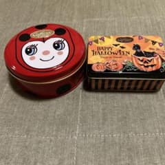 Caffarel 空き缶 2点セット てんとう虫 ハロウィンのサムネイル