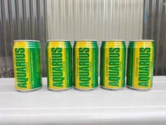 アクエリアスレモン アルミ缶 未開封 中身なし 昭和レトロ 5本 - メルカリ