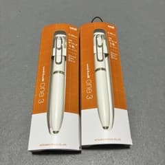 新品 三菱鉛筆 ユニボール ワン 3（ギフトver.） ランプホワイト 2本