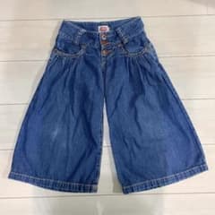 お値下げ⭐︎ムチャチャ　デニム ワイドパンツ ガウチョパンツ Mのサムネイル
