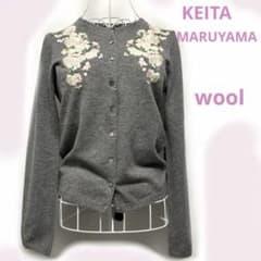 KEITA MARUYAMA】花柄刺繍カーディガン グレー M ヴィンテージ - メルカリ