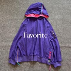 Favorite 夜想といきさんデザイン オリジナルパーカー 新品 パープルのサムネイル