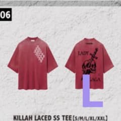 ミュージシャン KILLAH LACED SS TEE レディーガガ KILLAH LACED SS TEE Lサイズ - メルカリ