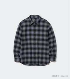 UNIQLO フランネルシャツ 長袖 チェック Mサイズのサムネイル