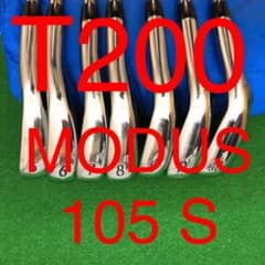 タイトリストT200アイアン　5番〜48°の7本セット！MODUS 105 Sのサムネイル