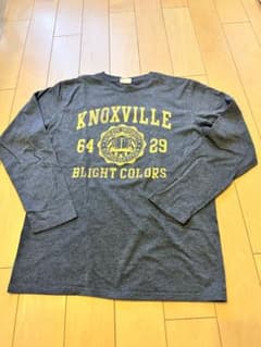 長袖 Tシャツ グレー カレッジロゴのサムネイル