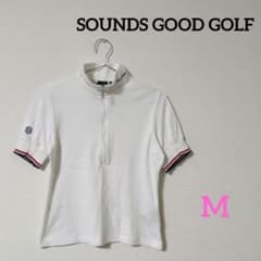SOUNDS GOOD GOLF Women's Short Sleeve Golf Wear, White, Size 38