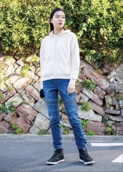 Rosso StyleLab バイク用 フーデッドジャケット アイボリーのサムネイル
