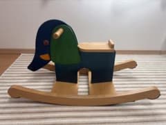 木製 ロッキングホース 象 ぞう 木のおもちゃのサムネイル
