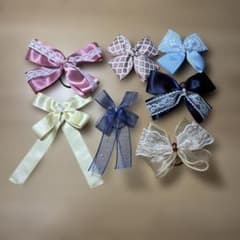 リボンヘアアクセサリー8個セットのサムネイル
