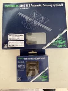 作動不良・欠品あり】tomix 5569自動踏切Ⅱ＋5573センサーレール