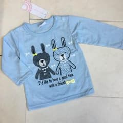 【値下げ中！様専用】うさぎ柄 トップス 80のサムネイル