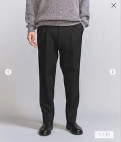 BEAUTY &YOUTH UNITED ARROWS テーパードパンツ　黒のサムネイル
