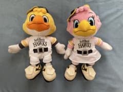 福岡ソフトバンクホークス ハリーくん&ハニーちゃん ぬいぐるみ - メルカリ