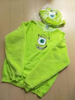 2点セット マイク バケハ トレーナー モンイン ボア グリーン