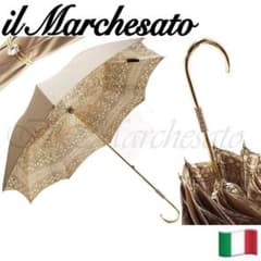 美品　イタリア製　高級傘　イルマルケザート il Marchesato】イルマルケザート イタリア製 傘 - メルカリ