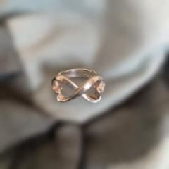 編*！様 【希少】Tiffany&Co.ダブル ラビングハートリング10号のサムネイル