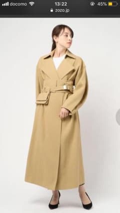 AULA アウラ　ロングトレンチコート　春服のサムネイル