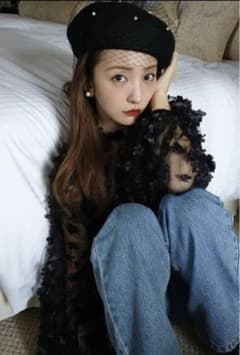 Apple様専用FLOWER TULLE PIPING TOPS - BLACKのサムネイル