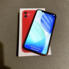 iPhone11 128GB 赤 箱、ケーブル新品、SIMピン付き | Mercari