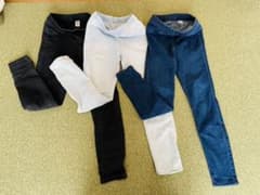 【美品】H&M スキニー、デニム、タイツ　※3本セットのサムネイル