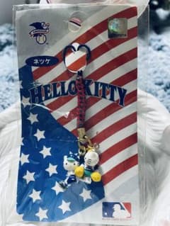 レア】サンリオハローキティ根付け マリナーズ キティ&ダニエル 2002年