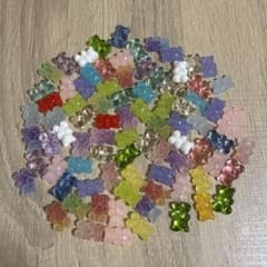 デコパーツ グミベア カラフル 大量セットのサムネイル