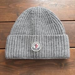Moncler モンクレール グレー ニット帽 - メルカリ