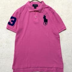 美品✨】ポロラルフローレン ビッグポニー ポロシャツ Y2K ピンク S