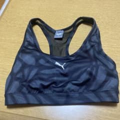 PUMA ブラック スポーツブラ レーサーバックのサムネイル