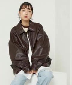 FREAK'S STORE ブラウン フェイクレザー ジャケット ブラウンのサムネイル
