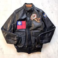 極美品】ヒューストン ホースハイド A-2 フライトジャケット 2XL 黒