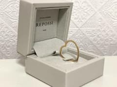 REPOSSI レポシ サイズ55 アンティフェール ハート リング - メルカリ