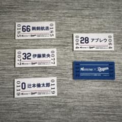 中日ドラゴンズ 名鉄コラボ入場券 5枚セットのサムネイル