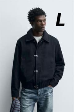 ZARA ザラ トグルボタン コントラストカラージャケット L - メルカリ