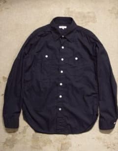 美品】EG Work Shirt - Pima Poplin Dk.Navy - メルカリ
