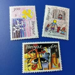 9050 外国切手 フェロー諸島 1986年 アムネスティ・インターナショナル