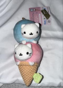 냥냥 냥코 매달려 봉제인형 아이스크림 산엑스