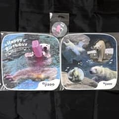 王子動物園 ゆめ 4才誕生日 缶バッジ ミニタオル セット