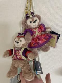 ダッフィー　シェリーメイ　ぬいぐるみバッジ 2点セットのサムネイル
