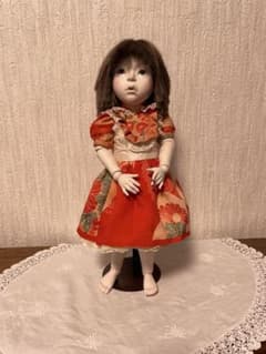 創作人形⑬（綿紗使用） ハンドメイド アンティーク着物 球体関節 女の子 ドール 創作人形⑬（綿紗使用） ハンドメイド アンティーク着物 球体関節
