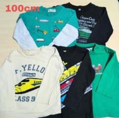 ロンT 長袖 春服 トップス Tシャツ 100cm まとめ売り 男の子のサムネイル
